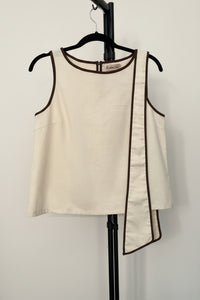 Blusa lazo marfil
