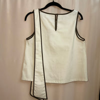 Blusa lazo marfil
