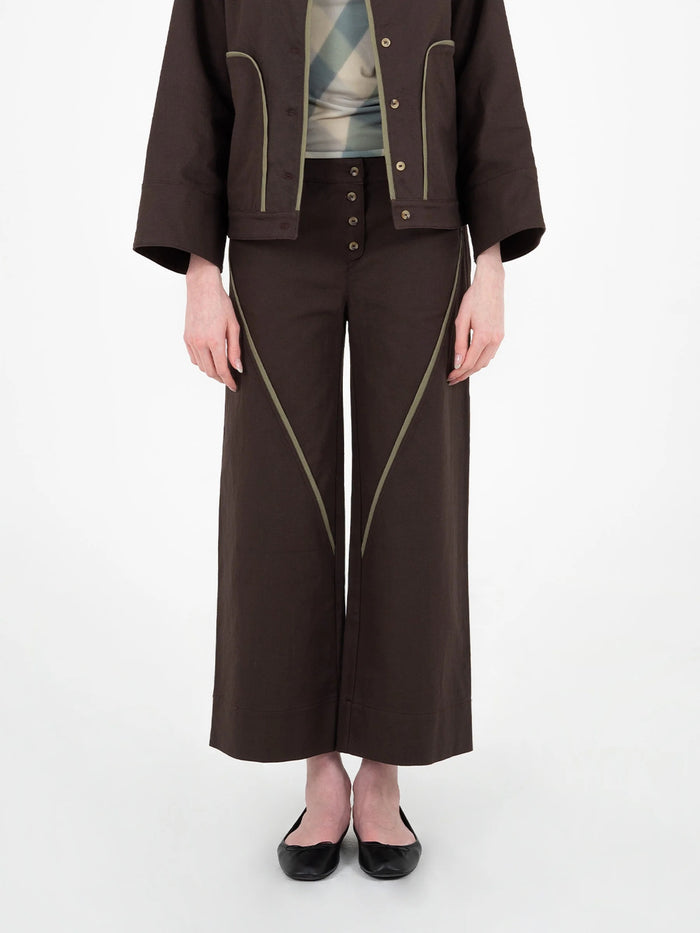 Pantalón Denim Chocolate