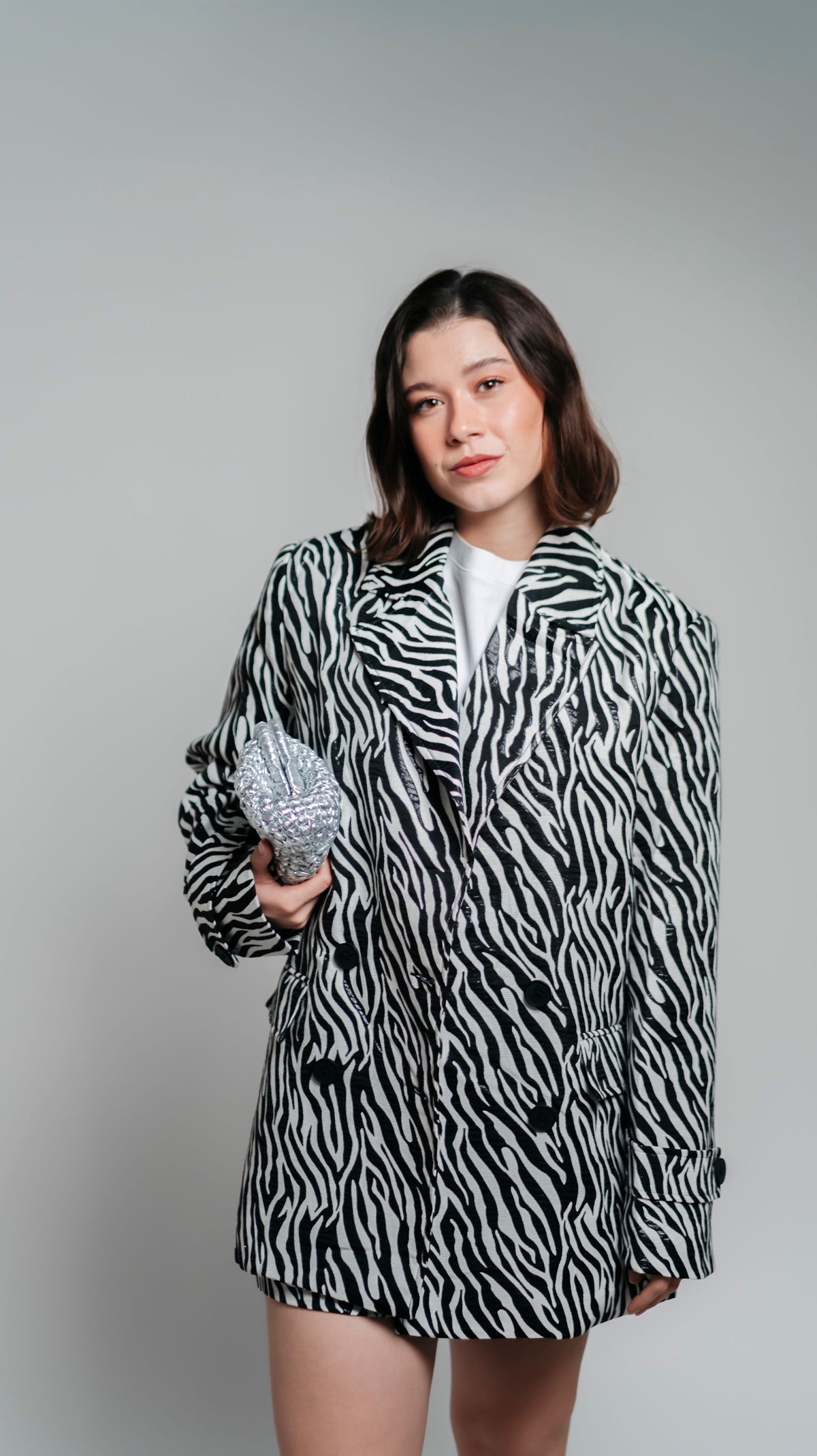 Blazer print cebra