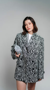 Blazer print cebra