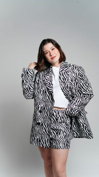 Conjunto animal print cebra