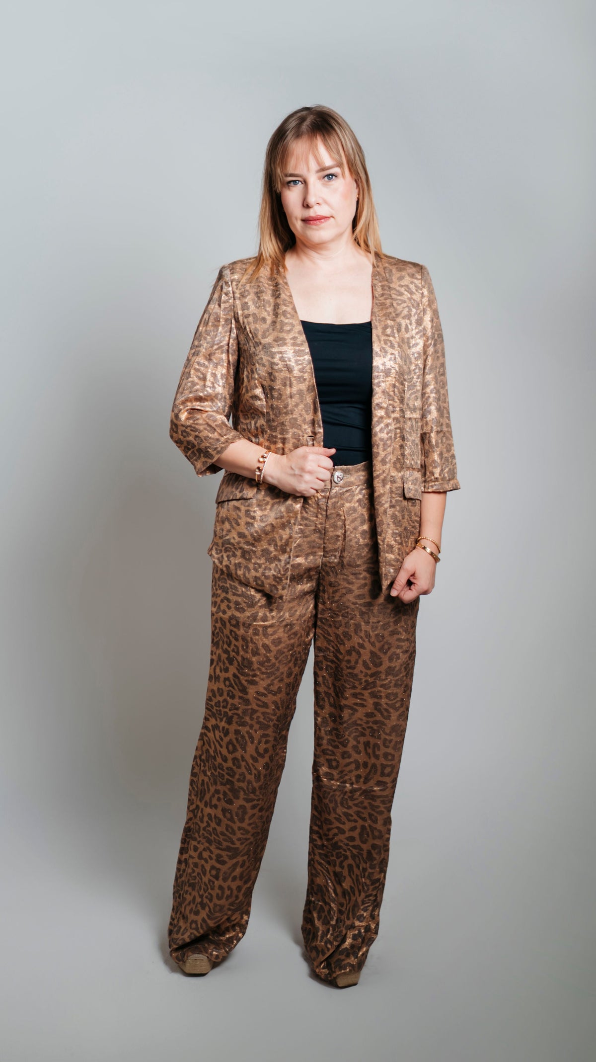 Conjunto animal print leopardo