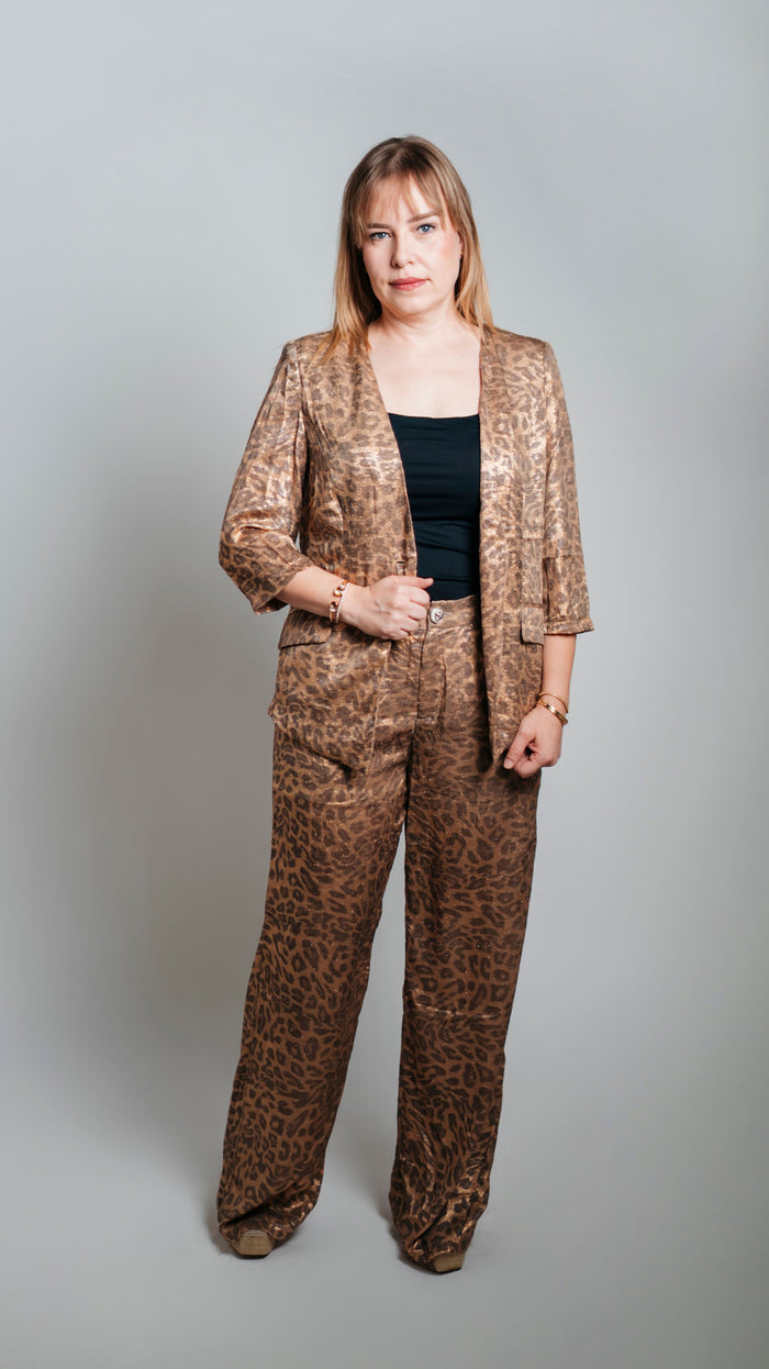 Conjunto animal print leopardo