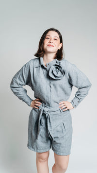Conjunto lino manga larga