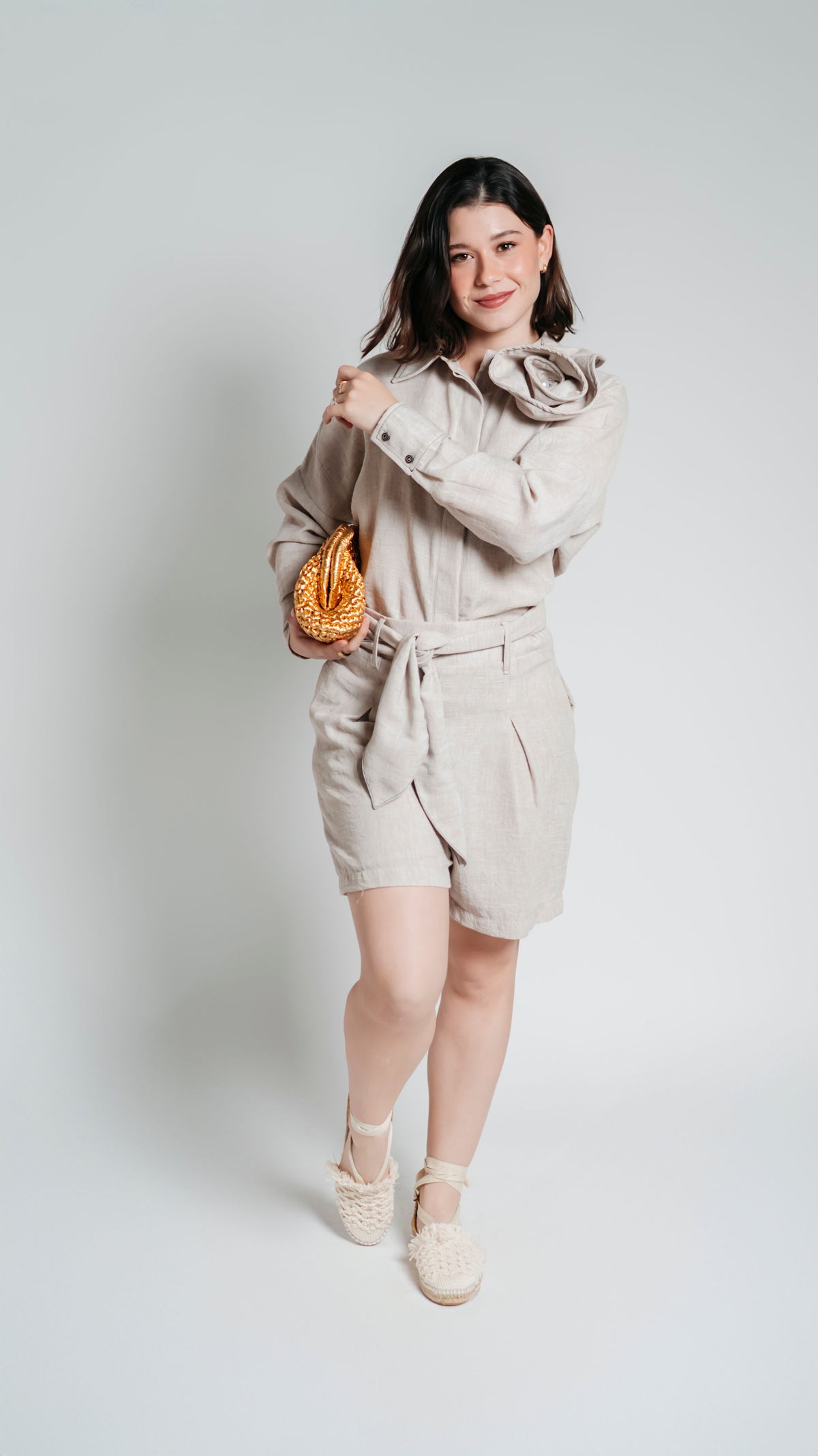 Conjunto lino manga larga