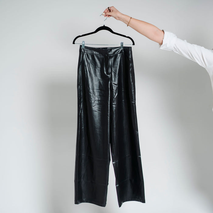 Pantalón rayas brilloso