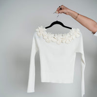 Blusa flores planas