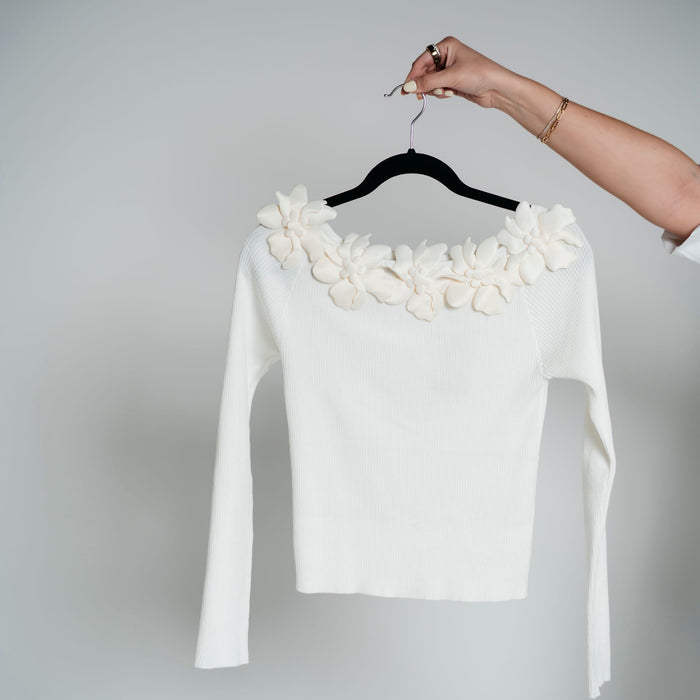 Blusa flores planas