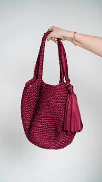 Bolsa playera tejida