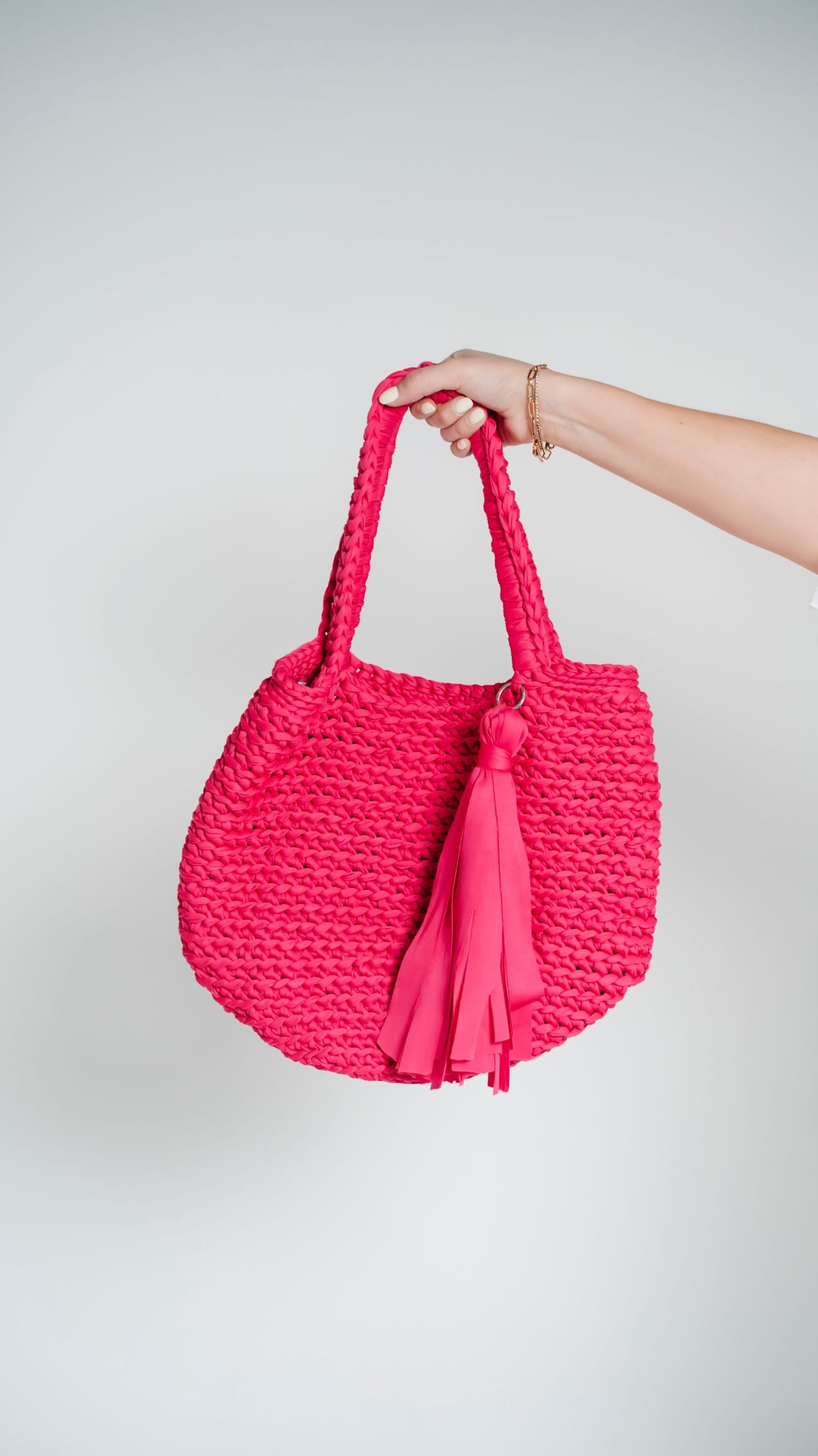 Bolsa playera tejida