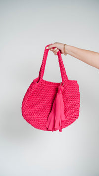 Bolsa playera tejida