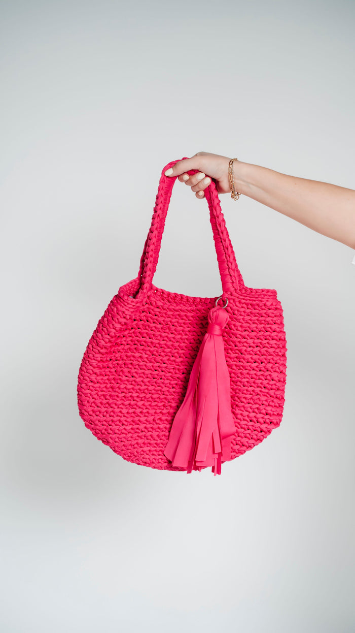 Bolsa playera tejida