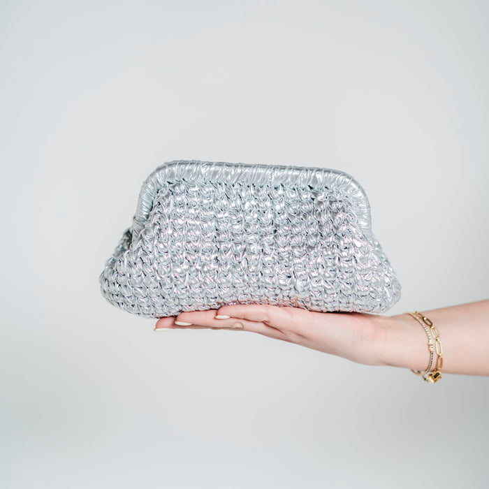 Bolsa tejida brillo