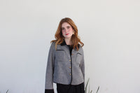 Abrigo Bitono Gris y Negro