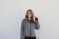 Abrigo Bitono Gris y Negro