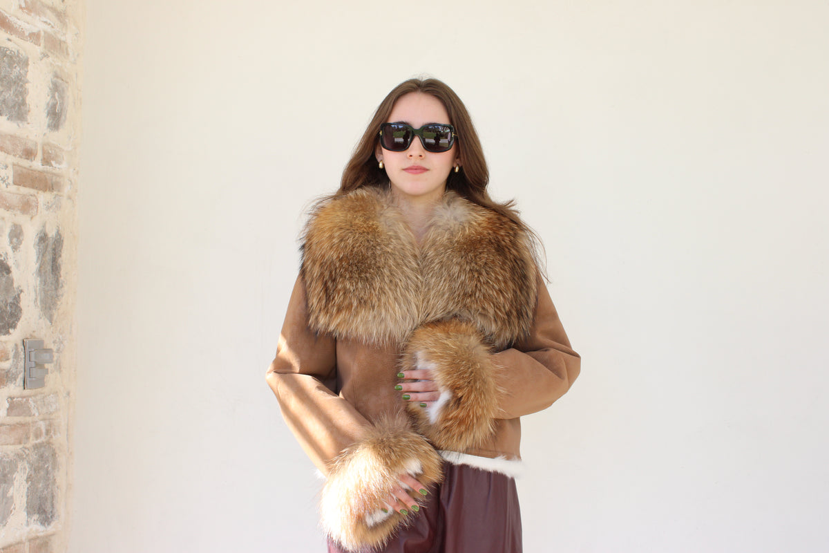 Chamarra Piel Fox y Conejo