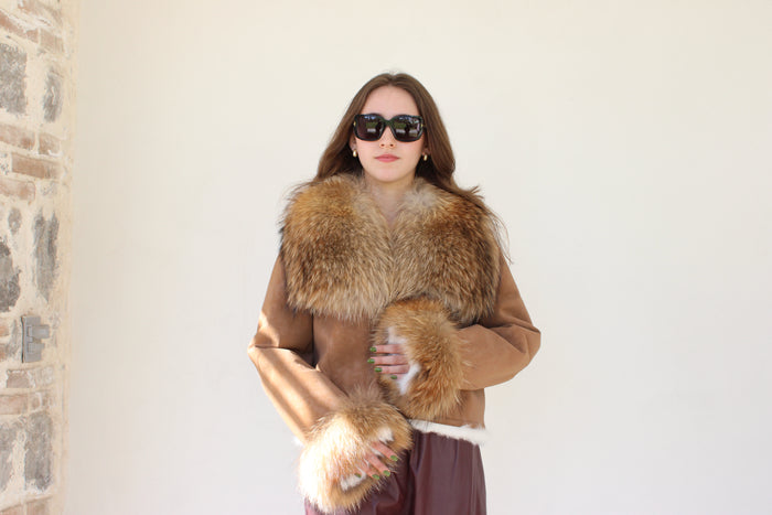 Chamarra Piel Fox y Conejo
