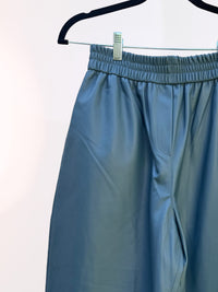 Pantalón piel corte globo