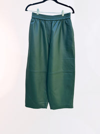Pantalón piel corte globo