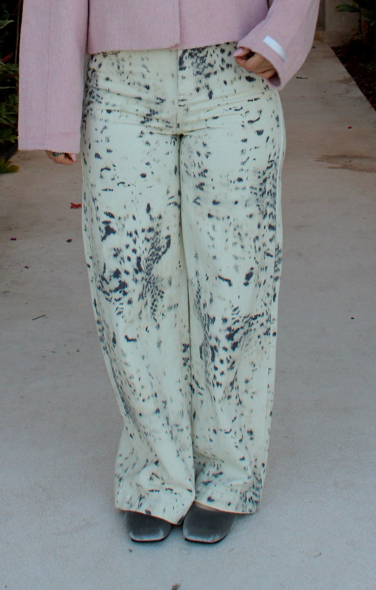 Pantalón Blanco  Print