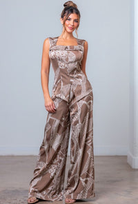 Conjunto café seda