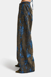 Pantalón seude grunge azul con café